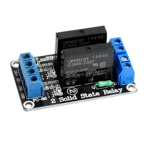 2 Channel 5V DC Relay Module Solid State High Level OMRON SSR AVR DSP For Arduino