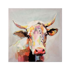 Múltiples de lona Base <span class=keywords><strong>caballo</strong></span> búfalo elefante Animal personalizado hecho <span class=keywords><strong>a</strong></span> mano pintura al óleo de Color - Product Image 4