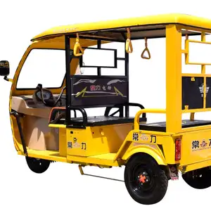 Electric tricycles which can carry 4-5 people are exported to India/taxi tricycle