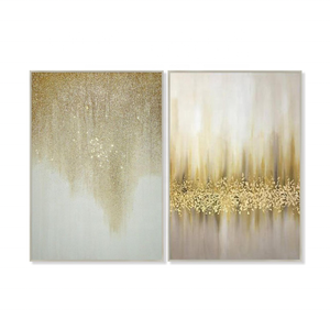 Moderno arte de la pared hecha a mano abstracto de oro de pintura <span class=keywords><strong>al</strong></span> óleo sobre lienzo - Product Image 2