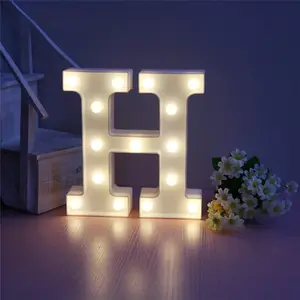 Diy 3D 26 Letters ABC Led Marquee Light Free Combination Home Indoor Decor