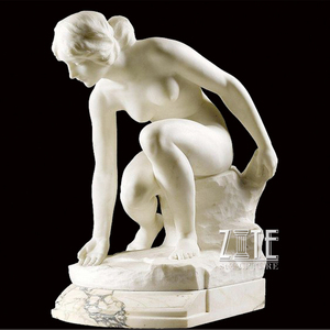 <span class=keywords><strong>Estatua</strong></span> <span class=keywords><strong>de</strong></span> Jardín <span class=keywords><strong>de</strong></span> Mármol Velado <span class=keywords><strong>de</strong></span> Alta Calidad, <span class=keywords><strong>Mujer</strong></span> Desnuda - Product Image 3