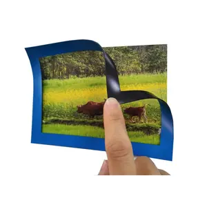 Customized Size Flexible Funny PVC Fridge 5*5 Inches Magnetic Photo Frame