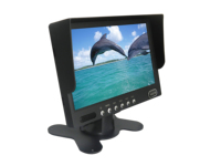 Écran fendue 7 "LCD TFT, 4 canaux, moniteur de voiture avec support en forme de U