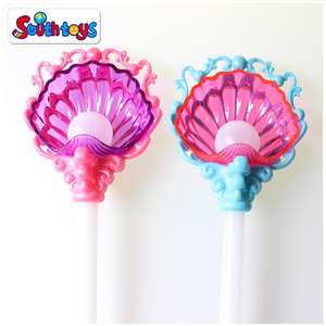 बच्चों मरमेड और खोल श्रृंखला प्रकाश अप राजकुमारी चमकती Wands खिलौने - Product Image 4