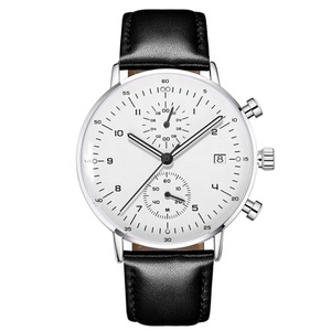 <span class=keywords><strong>Montre</strong></span> de sport pour hommes ou garçons, bracelet <span class=keywords><strong>en</strong></span> acier inoxydable et <span class=keywords><strong>en</strong></span> cuir, étanche 3atm, haute qualité - Product Image 1