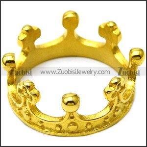 Nuovo anello della corona della regina delle signore della moda in acciaio inossidabile anello della corona del re - Product Image 2