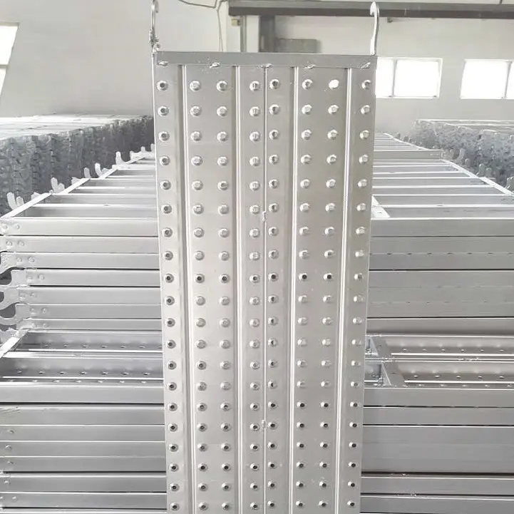 Galvanizli platformu iskele çelik tahta için çerçeve iskele