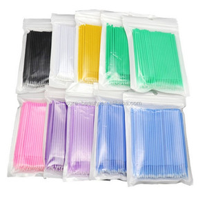 100 Pezzi Applicatori Professionali Sottili Monouso in Plastica Micro Pennelli per Trucco Permanente Estensione Ciglia Bellezza delle Unghie - Product Image 3
