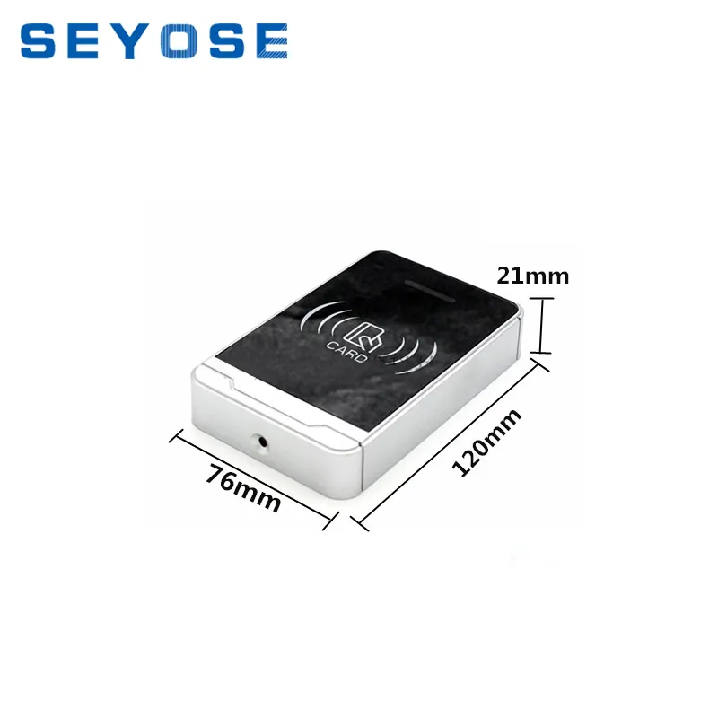 PN-M60 พลาสติก card reader enclosure สำหรับ pcb อิเล็กทรอนิกส์ตู้ RFID พลาสติก diy อุปกรณ์กล่อง 120X76X21 มม.