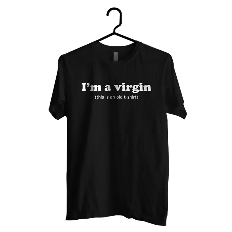 Camisetas de tendencia europea y americana para mujer, camisas con letras en inglés virgen, 2022