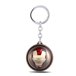热卖铁人英雄钥匙扣定制金属可旋转钥匙扣 - Product Image 2