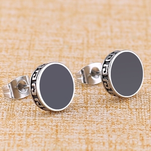 Punk Anti allergia Piercing orecchio borchia gioielli di moda maschile migliori regali Unisex bilanciere in acciaio <span class=keywords><strong>chirurgico</strong></span> orecchini da uomo - Product Image 6