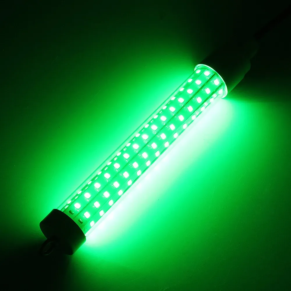 Luz LED de pesca de 12V, luz LED verde para atraer peces bajo el agua, lámparas de atracción nocturna para barcos, muelles, herramientas de pesca