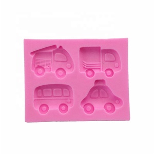 Molde de silicona para <span class=keywords><strong>Fondant</strong></span> en forma de coches, herramientas de decoración de pasteles, gran oferta - Product Image 4