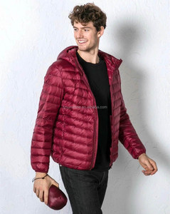 Chaquetas de <span class=keywords><strong>hombre</strong></span> de talla grande acolchadas de plumón de pato blanco a prueba de viento plegables con capucha 2024 - Product Image 2