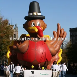 Custom Made Parade 20ft Tinggi Raksasa Inflatable Iklan Turki untuk Hari Thanksgiving