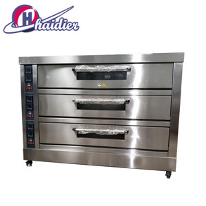 2019 Venta caliente Europa CE Certificado <span class=keywords><strong>Horno</strong></span> eléctrico de cubierta 3 cubiertas <span class=keywords><strong>Horno</strong></span> de pizza - Product Image 4