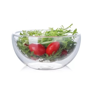 <span class=keywords><strong>Bol</strong></span> à salade en verre double paroi <span class=keywords><strong>pyrex</strong></span>, pour 200ml 400ml, meilleure vente, livraison gratuite - Product Image 1