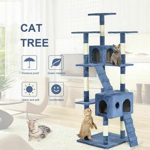 Rascador de árbol para gatos, <span class=keywords><strong>casa</strong></span> de juegos, muebles de condominio, poste de <span class=keywords><strong>cama</strong></span> para mascotas, 73" - Product Image 5