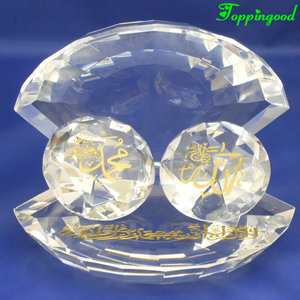 Fancy Islamic Crystal <strong>Shell</strong> <strong>Ornaments</strong> for Wedding Takeaway Gifts - Product Image 3