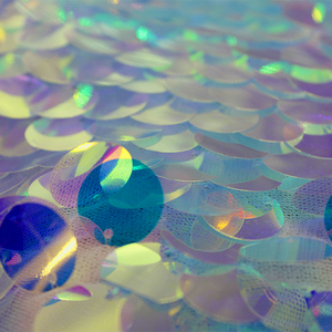 40 mét Lớn Sequin Óng Ánh Dệt Stocklots <span class=keywords><strong>Chiffon</strong></span> Sequin Vải Patch Cho Quần Áo Quần - Product Image 3