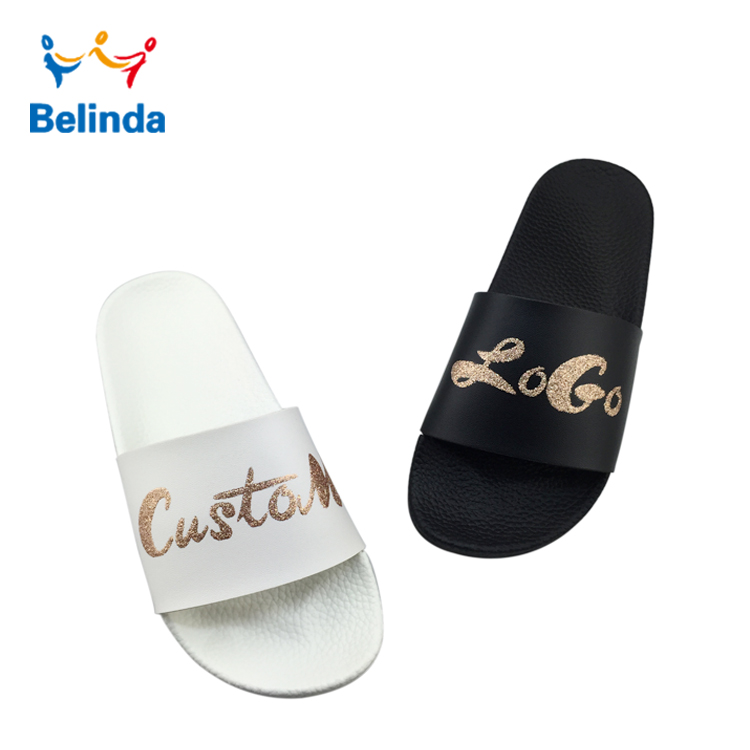 Симпатичные детские сандалии на заказ с принтом в виде пудры, модные детские тапочки унисекс