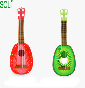 Ukelele de simulación creativa, guitarra eléctrica educativa, mini fruta - Product Image 3