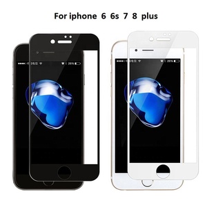 Gpin Full Bìa Tempered Glass Điện Thoại Di Động Bảo Vệ Màn Hình Cho <span class=keywords><strong>iPhone</strong></span> XR XS Max 6 <span class=keywords><strong>6S</strong></span> 7 8 Cộng Với X - Product Image 2