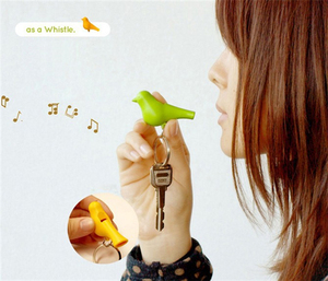 Fiesta encantadora <span class=keywords><strong>casa</strong></span> de pájaro llavero titular pájaro silbato clave sparrow anillo decoración del hogar - Product Image 4