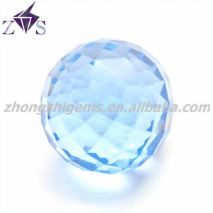 De alta calidad azul o negro barato bola forma de tablero de corte facetado cuentas de <span class=keywords><strong>piedras</strong></span> <span class=keywords><strong>preciosas</strong></span> - Product Image 1