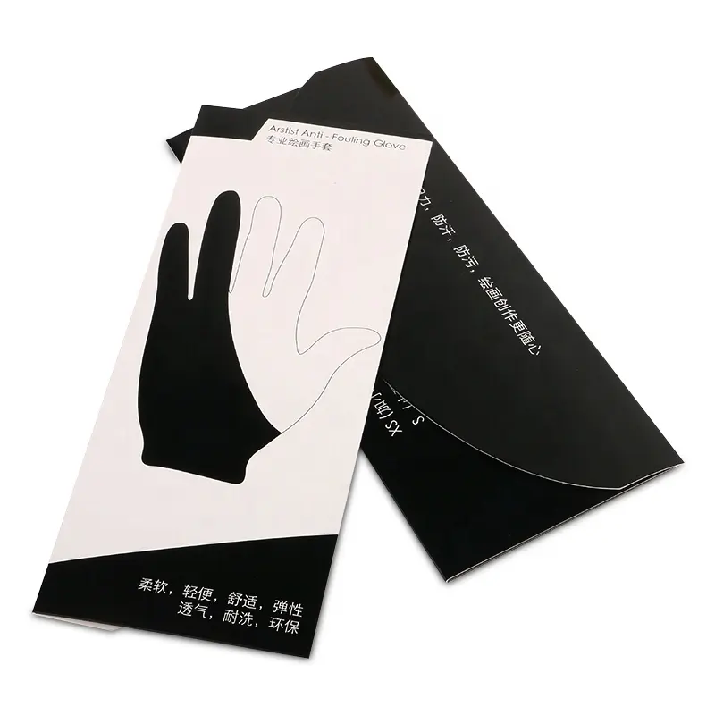 Lage prijs goedkope een kleur schilderen custom handschoenen golf handschoen verpakking zakken doos