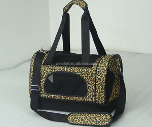 Pliable léopard <span class=keywords><strong>sac</strong></span> <span class=keywords><strong>de</strong></span> <span class=keywords><strong>transport</strong></span> pour animaux <span class=keywords><strong>chien</strong></span> chat - Product Image 1