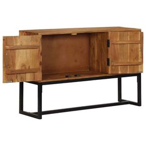 Aparador Vintage de madera maciza, mesa de consola Industrial rústica, uso General, muebles de comedor para el hogar, diseño moderno de Metal - Product Image 2