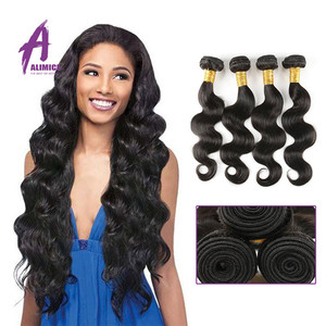 100 por ciento indio de <span class=keywords><strong>la</strong></span> trama doble del pelo humano crudo extensión donante de fondo grueso crudo sin procesar - Product Image 1