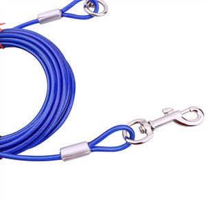 Para Picnic al aire libre <span class=keywords><strong>Camping</strong></span> caminando correa de perro 3 colores 3 m/5 M/10 m de acero de los perros doble correas - Product Image 3