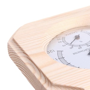Single <strong>Sauna</strong> Wooden Hygrothermograph Thermometer Hygrometer <strong>Sauna</strong> Room <strong>Accessory</strong> - Product Image 3