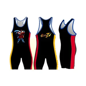 Design Your Own Custom Wrestling Singlet&Custom Sublimated 4XL Wrestling Singlets