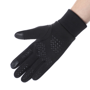 Custom logo Reflective Stripe Running Bike Riding <strong>Touchscreen</strong> Men Winter <strong>Gloves</strong> - Product Image 6