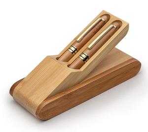 Exquisita pluma <span class=keywords><strong>de</strong></span> bambú para caligrafía, CAJA PLEGABLE, regalo <span class=keywords><strong>de</strong></span> aniversario <span class=keywords><strong>de</strong></span> madera, juego <span class=keywords><strong>de</strong></span> bolígrafo estilográfico <span class=keywords><strong>de</strong></span> bambú con logotipo personalizado - Product Image 2