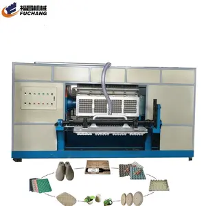 Cardboard egg flats/trays/ cartons production line/paper pulp moulding forming machine