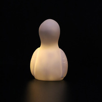 Logo personnalisé silicone LR44 batterie led veilleuse animale pour enfants salon