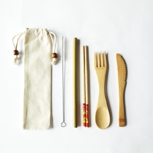 Eco amigable bambú para los niños bebé cucharas cubiertos <span class=keywords><strong>chino</strong></span> tazón de sopa y cuchara conjunto - Product Image 1
