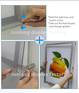 Cadre photo en <span class=keywords><strong>plexiglas</strong></span> avec éclairage à bords <span class=keywords><strong>rétro</strong></span><span class=keywords><strong>éclairé</strong></span>s par lumière LED de taille personnalisée - Product Image 6