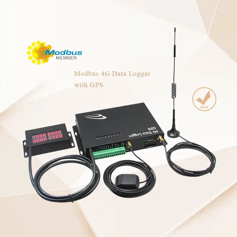 rs232 Modbus 4G gps data logger i/o with GPS