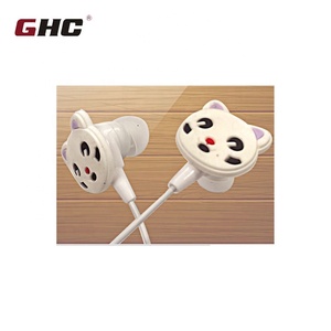 De dibujos animados 3D auricular ABS auriculares gato de silicona - Product Image 1