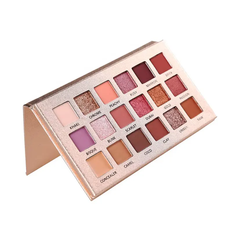 OEM ODM Makeup 18 Colors Eyeshadow Palette High Quality Private Logo Nude Eyeshadow