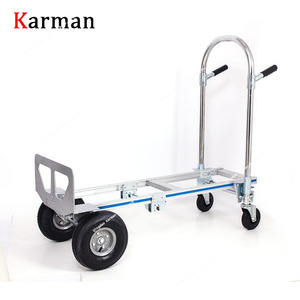 Carretilla de Mano de Aluminio HT1813, Carretilla de Plataforma Plegable de Cuatro Ruedas con Opciones de Personalización OEM - Product Image 2