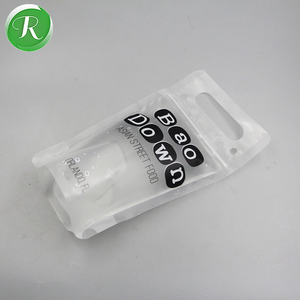 Bán Hot Custom Logo In Resealable <span class=keywords><strong>Doypack</strong></span> Đồ Uống Trong Suốt Bao Bì Chất Lỏng Nhựa Uống Túi Với Rơm - Product Image 2