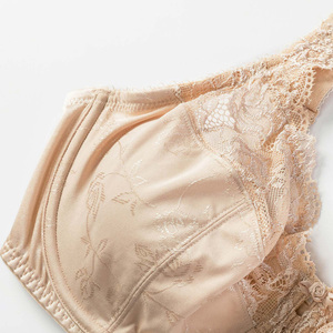 Mùa Hè Phụ Nữ Thoáng Khí Ren Áo Ngực Cộng Với Kích Thước Không Độn Đầy Đủ Con Số Underwire <span class=keywords><strong>Minimizer</strong></span> Ren Áo Ngực Người Lớn Áo Ngực Mỏng Dây Đeo Dệt Kim - Product Image 5